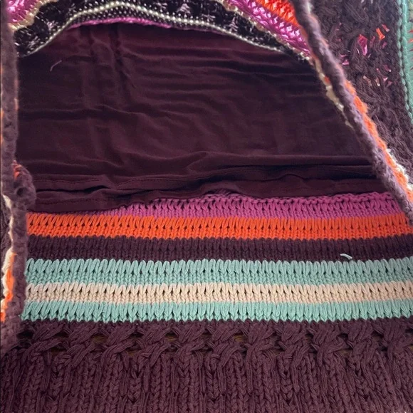 NWT Maeve by anthropology Crochet Midi boho Skirt brown size small - Picture 14 of 17